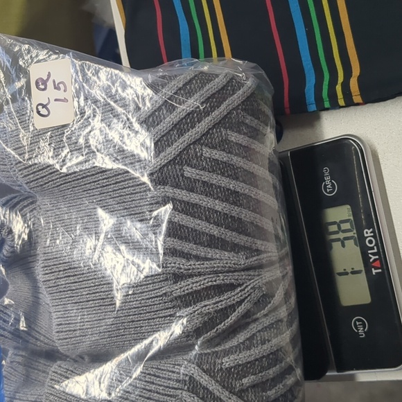 Prana Sentiment Sweater Gray Organic Cotton Women's Large Mockneck Chunky Knit - Picture 9 of 9